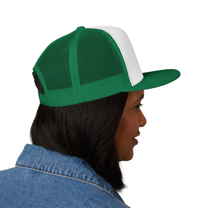 Fishing Trucker Hat — "Fish Don't Fear Me, They Respect Me" Mesh Cap